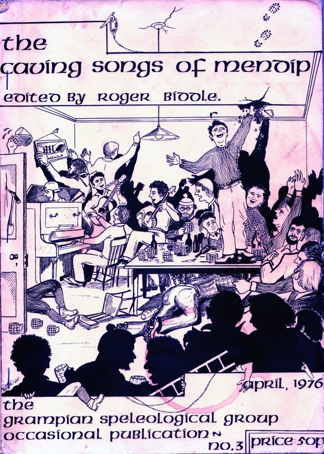 Cover of Caving Songs of Mendip Grampian Publication